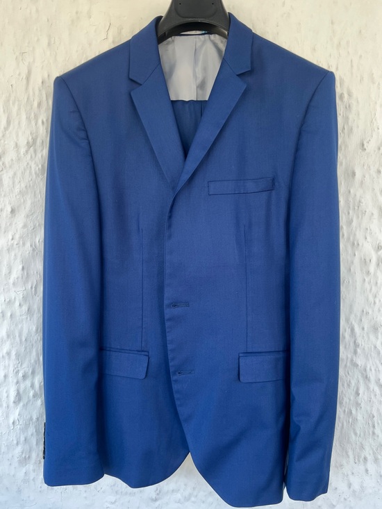 Selected Homme Other - Men's Royal Blue Tailored Single-Breasted Blazer